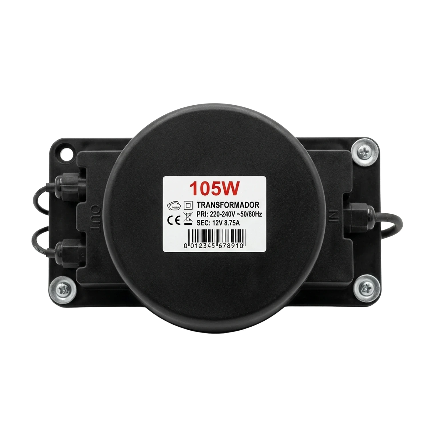 Transformador Impermeable Para Luz de Piscina 220V a 12V, 105W