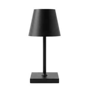 Lampara de Velador, Mesa 3 Tonos de Luz Touch Recagable Negro