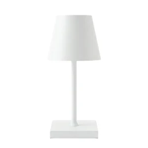 Lampara de Velador, Mesa 3 Tonos de Luz Touch Recagable Blanco