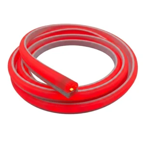 Cinta Neon 180° LED COB Flexible, 220V 12W/M De Color Rojo (Precio Por Metro Lineal)