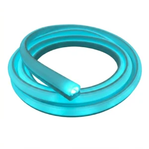 Cinta Neon 180° LED COB Flexible, 220V 12W/M De Color Celeste (Precio Por Metro Lineal)