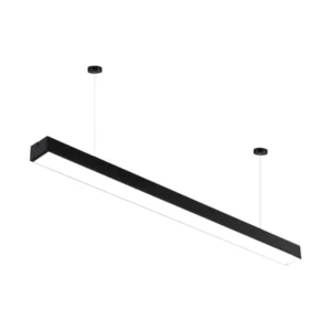 Lámpara Lineal Colgante 120 Cm x 10 cm Barra Led Negro 36w 220v