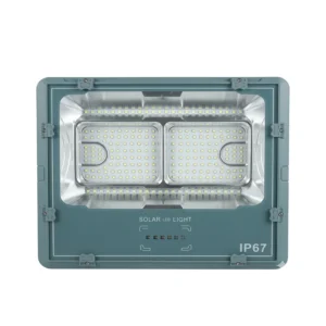Proyector De Area Led Con Panel Solar 800W RGB IP67 + 2 Control – APP Tuya