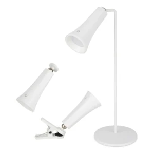 Lampara de Escritorio LED Recargable USB Touch, Luz Separable Color Blanco