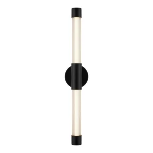Lampara Pared Led 8w-18w Tubular 3 tonos Color Negro W638