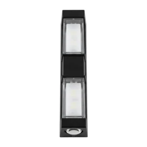 Aplique Exterior Led 2x5w Rectangular Color NEGRO 6500k Frio 1764