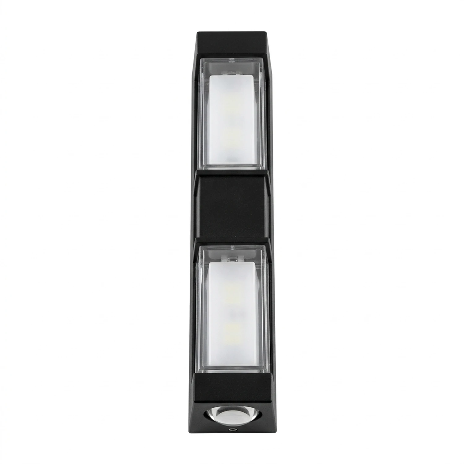 Aplique Exterior Led 2x5w Rectangular Color NEGRO 6500k Frio 1764