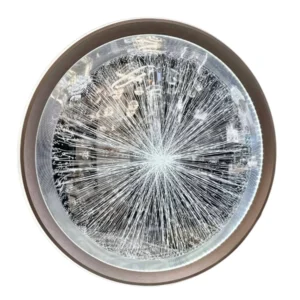 Lampara De Techo Redonda Blanca LED Futurista – Maori Tipo Espejo 50Cm Modelo 802
