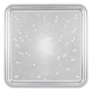 Lampara De Techo Cuadrado Blanca LED Futurista – Maori Tipo Espejo 50Cm Modelo 804