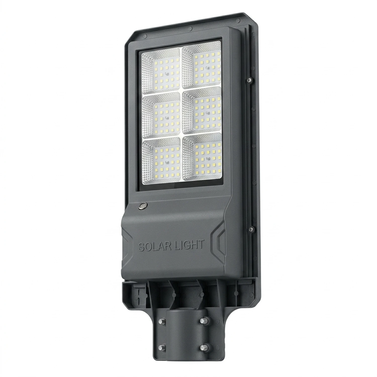 Foco Solar Led Peatonal IP66 100LM/W Panel Separado Lupa Led 1500w Incluye Soporte