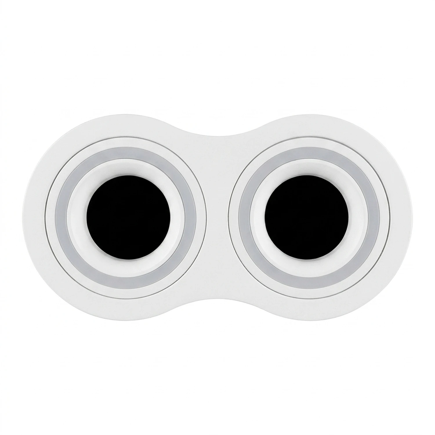 Base Bisel DOBLE Color Blanco IP20 Para Ampolletas MR-16 y GU10 Embutido SIN AMPOLLETAS