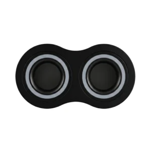 Base Bisel DOBLE Color Negro IP20 Para Ampolletas MR-16 y GU10 Embutido SIN AMPOLLETAS