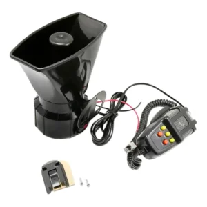 Altavoz Megáfono Coche 5 Tonos Alarma Bocina 12V 110Db Loud