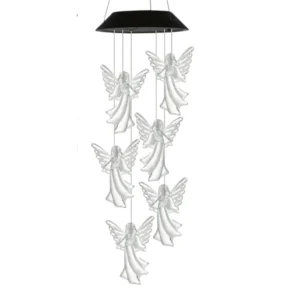 Decorativo Solar Angel Viento Luz Casa Jardín