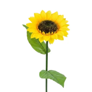 Estaca Solar De Girasol Luz Led Cálida.pack 2 Und