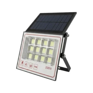 Foco Solar Pared 200W+Panel Solar IP68 3 Tonos de Luz