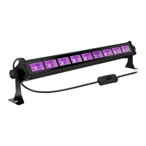 Luz Led Uv Negra Para Fiestas Fluor Ultravioleta Barra 9x3w