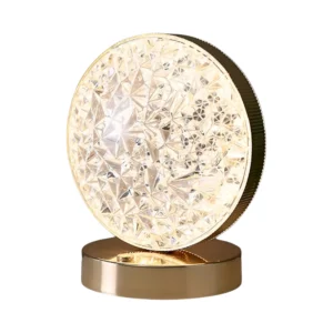 Lámpara Lujos 3d Led Táctil De Acrilico Redondo