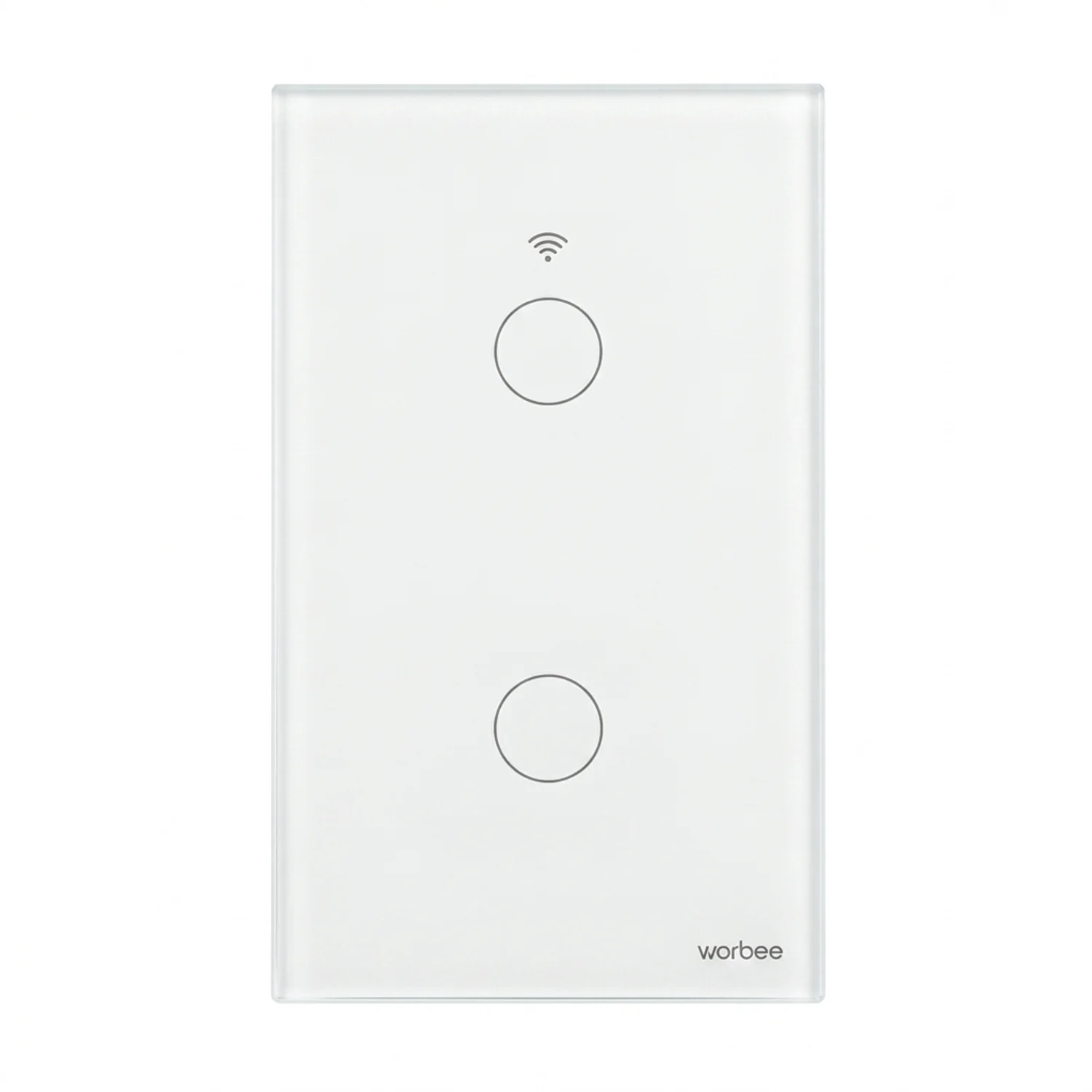 Interruptor Wifi RF SN Sin Neutro Touch 2 Canales Compatible Con Google Home y Alexa