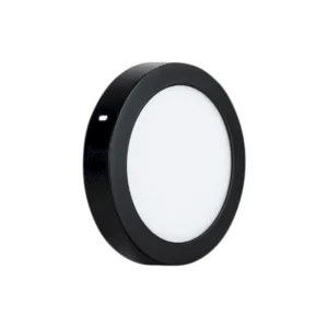 Panel Sobrepuesto Redondo Negro 6w Frio 6500k Konnergie 12 Meses Garantía