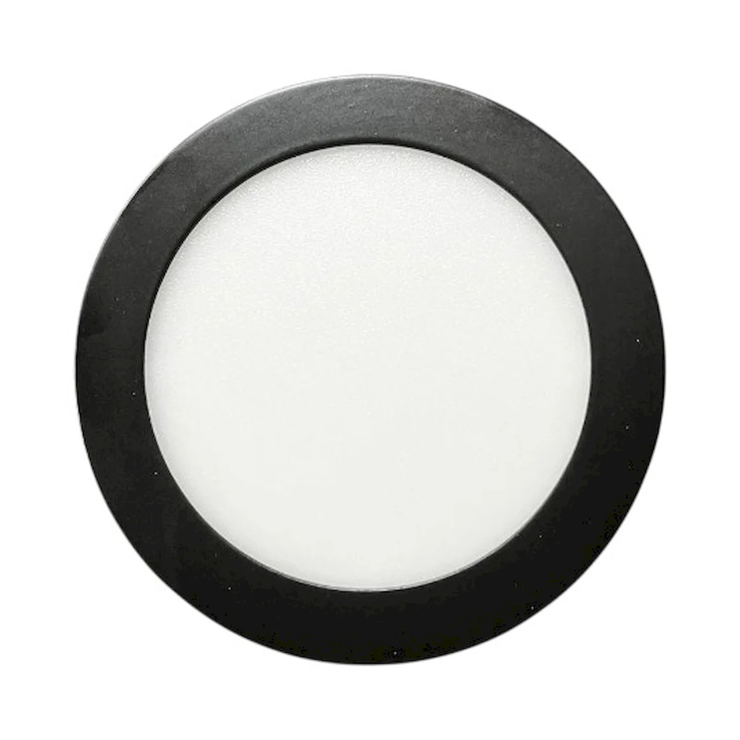 Panel Sobrepuesto Redondo18w Frio 6500k Borde Negro Konnergie