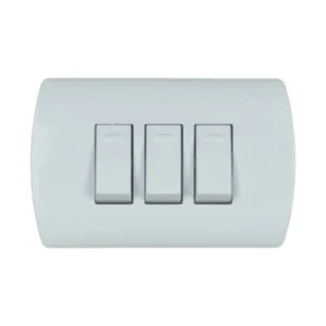 Interruptor Embutido Triple Aris 9/32 – 250v 10a -Blanco P/Blc