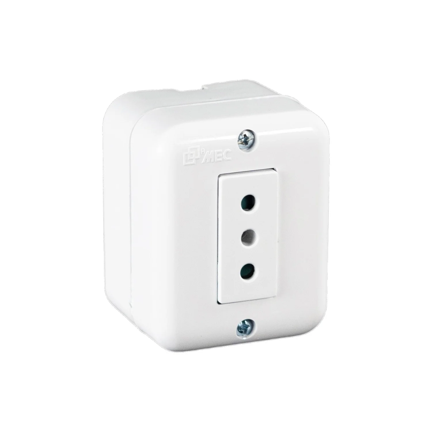 Tomacorriente Sencillo 2P+T 250V/10A Blanco