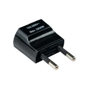 Macho Adaptador Americano 2P 10A Color Negro MEC