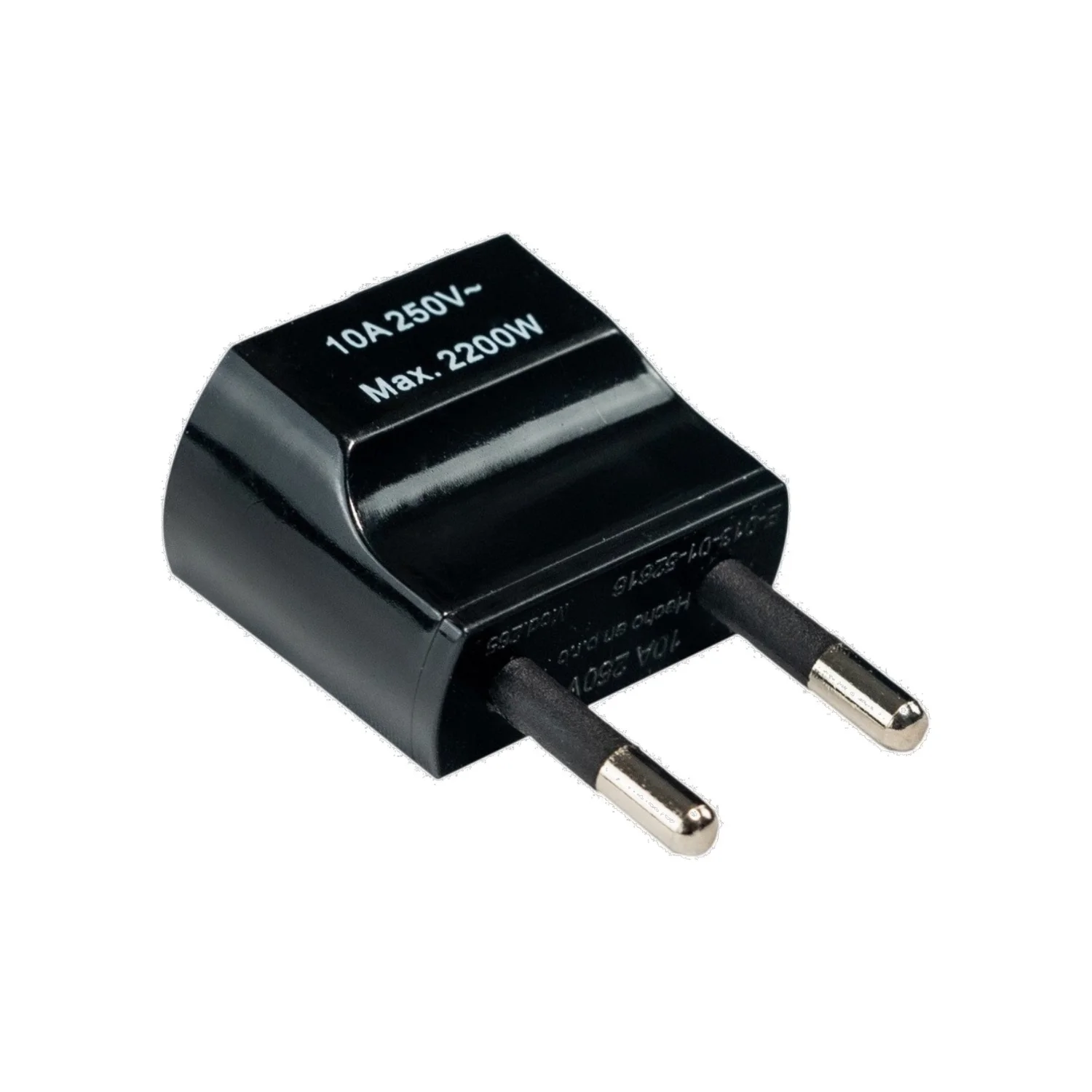 Macho Adaptador Americano 2P 10A Color Negro MEC