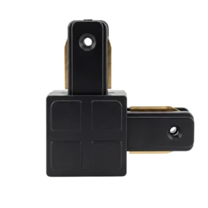 Union Conector 90º L Negro Riel Energiza Monofasico