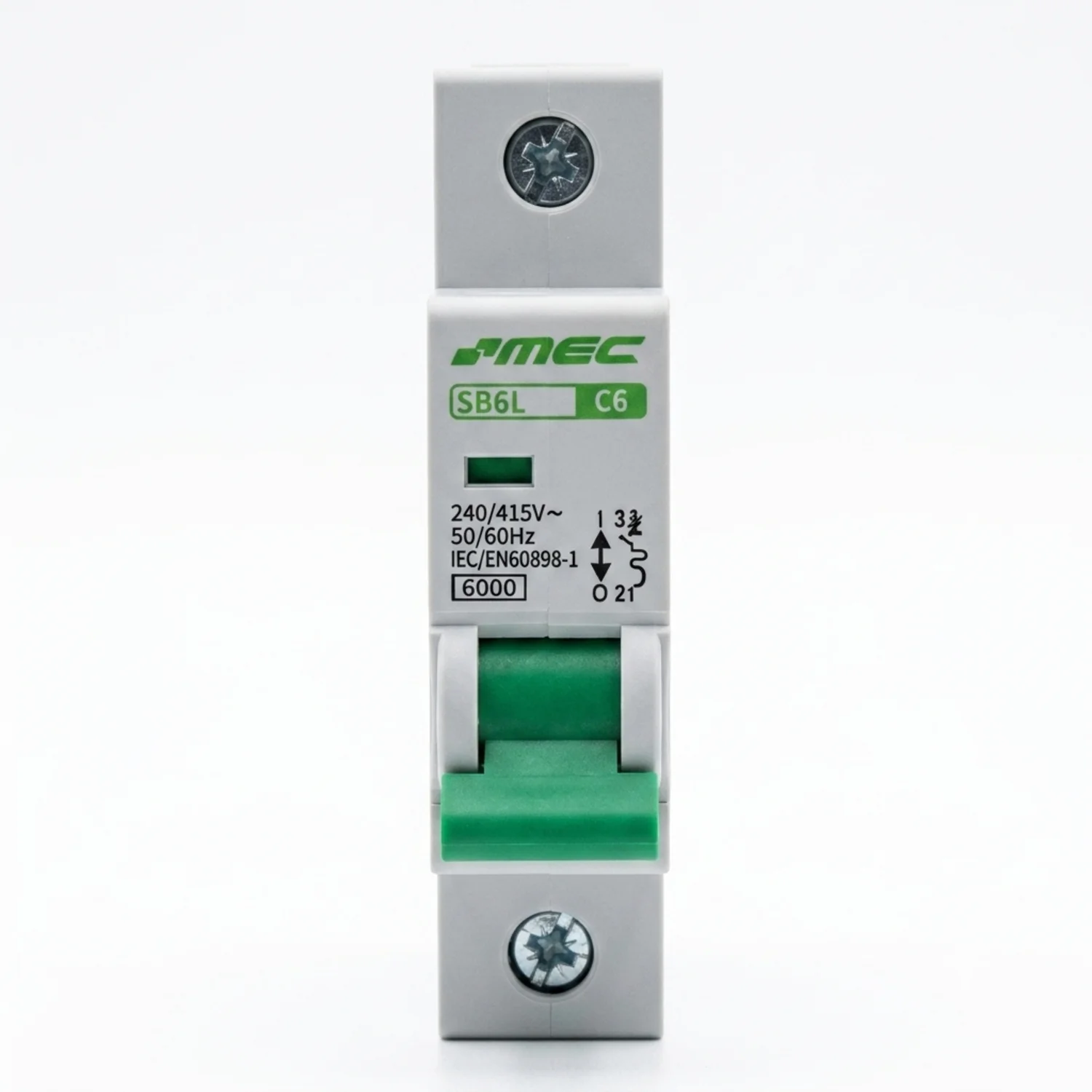 Interruptor Automático Unipolar Rup. 6ka Curva C 1p / 6a MEC