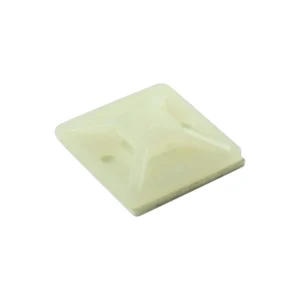 Base Autoadhesiva Para Collarín Sujetacable 18.0×18.0x 4.5mm Blanco Mec
