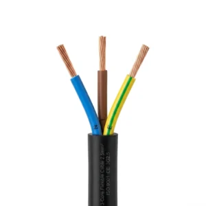 Cordón PVC H05 W-F 3 x 0,75mm 2 x 100 MTS Color Negro Mec Sec