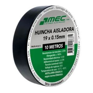 Huincha Aisladora 19 X 15mm X 10mts Negro MEC