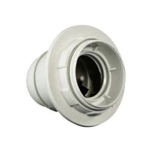 Portalámpara C/Anillo E-27 Poliéster Color Blanco Claro