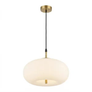 Lámpara Colgante Globo Blanco Amp E-27 x 2