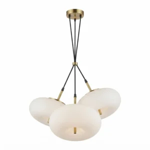 Lámpara Colgante 3 Globos Blanco Amp E-27 x 6