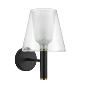 Aplique de cristal transparente Bell Amp G-9