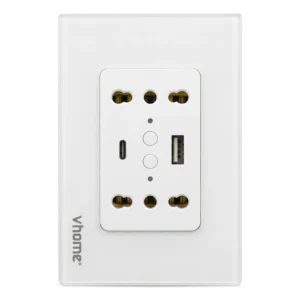 Enchufe de Pared Wifi 16A 2 Salidas+2 Puertos USB y Tipo C Compatible con Alexa y Google