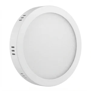 Panel Led Redondo Sobrepuesto Marco Blanco 12w Luz Neutra DAUMER