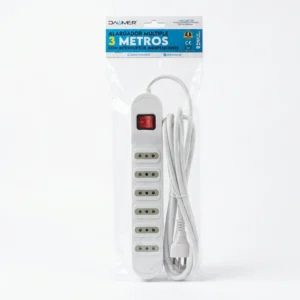 Alargador 6 Pos. 3.Om Con Interruptor Blanco DAUMER