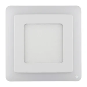 Panel Led Borde RGB Cuadrado Embutido Control Remoto Luz Fría 6W+3W