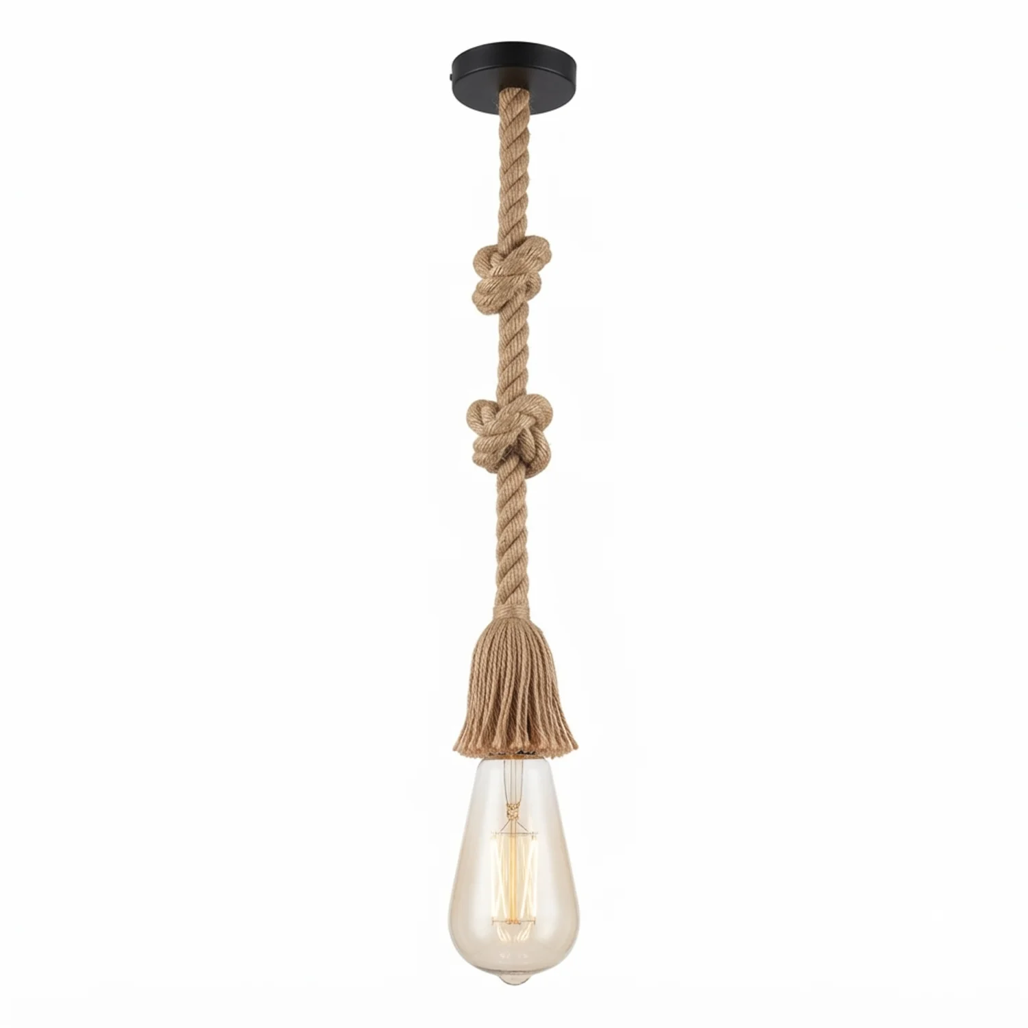 Lámpara Cuerda Colgante Vintage Rustica Incluye ampolleta