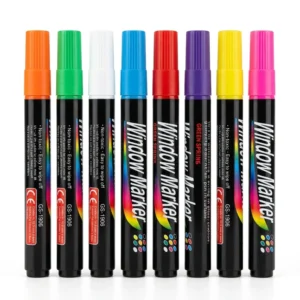 Set 8 Plumones Tiza Liquida Para Pizarra Led, Vidrio, Fluor